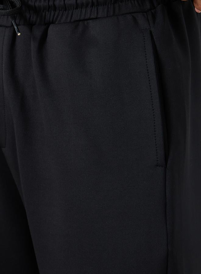 Styli Men Black Drawstring Joggers - Image 3